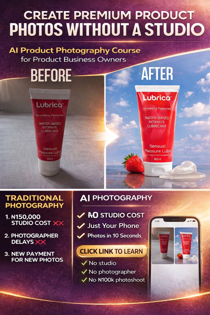 STUDIO PREMIUM AI PRODUCT PHOTOGRAPHY