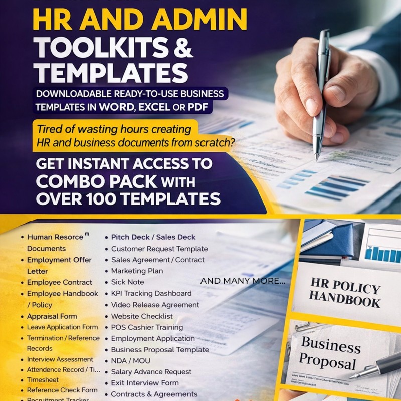 HR AND ADMIN TOOLKITS FOR AFRICAN BUSINESS