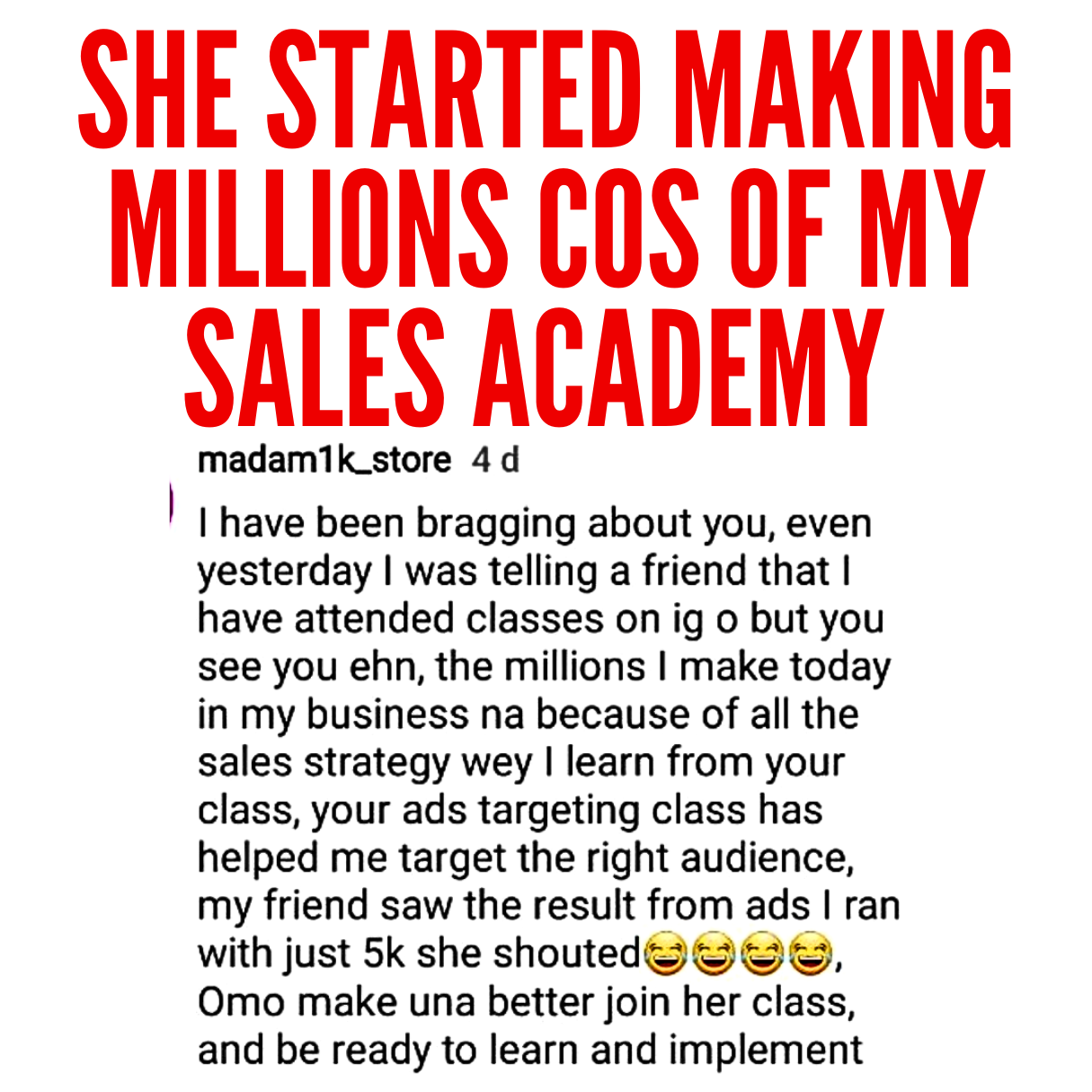 August 2026 Life-Changing Sales Academy Mentorship