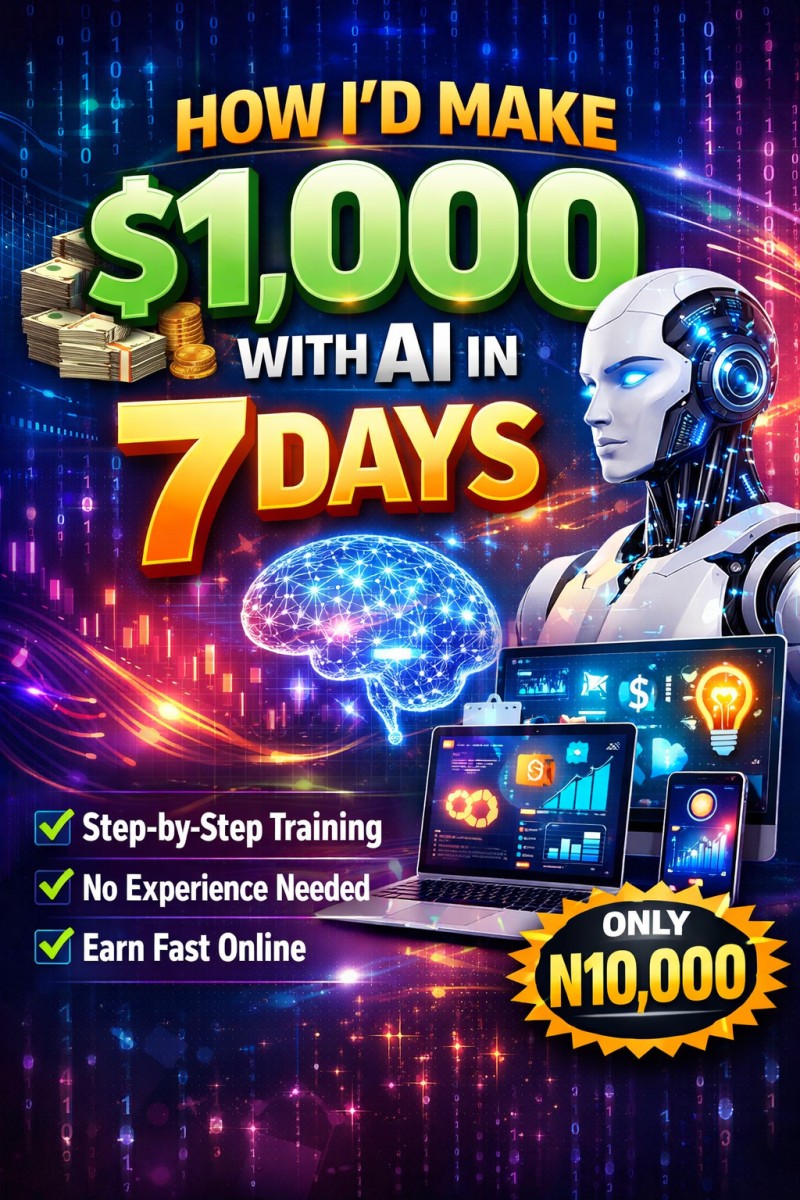How I make $1000 within 7 days using AI
