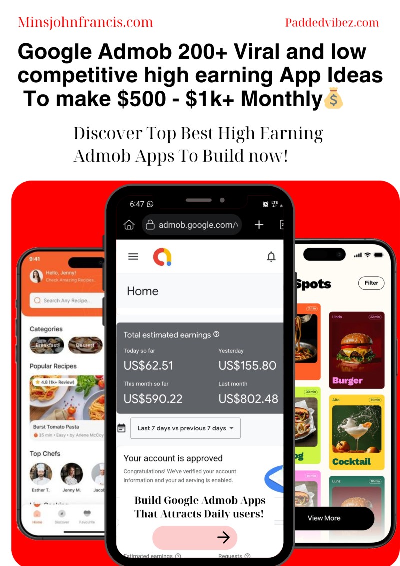 🔥200+ High-CPM Google AdMob App Ideas - Build Simple Apps That Can Earn $500 – $1,000+ Monthly (Even as a Beginner)