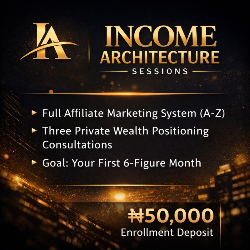 The Income Architecture Sessions Deposit