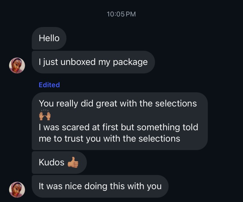 Customer review 1