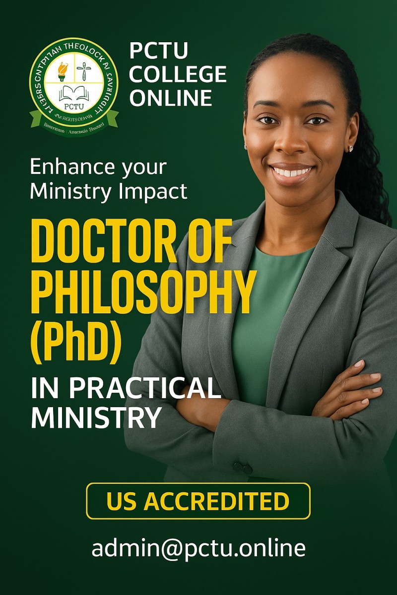 DOCTOR OF PHILOSOPHY IN BIBLICAL MINISTRY STUDIES