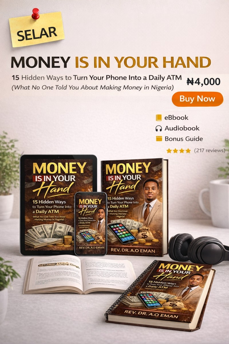 MONEY IS IN YOUR HAND: 15 Hidden Ways to Turn Your Phone Into a Daily ATM (What No One Told You About Making Money in Nigeria)