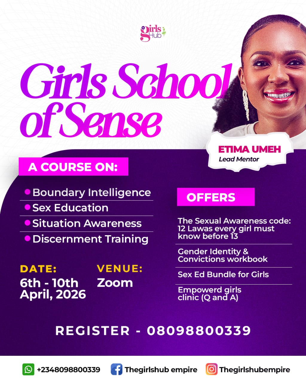 girls-school-of-sense-SENIOR ( Age 14 and above)