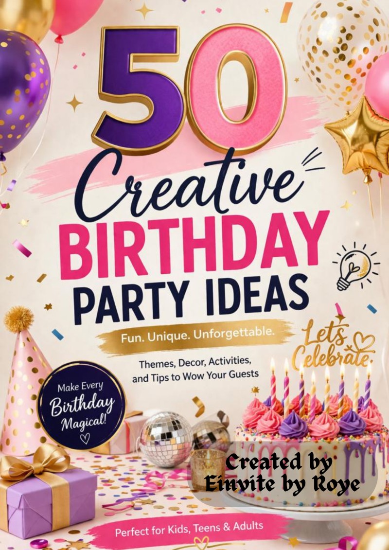 50 Creative Birthday Party Ideas