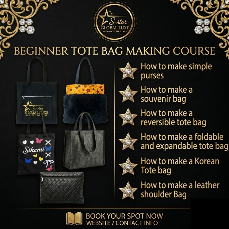 Beginners Tote Bag Making Course
