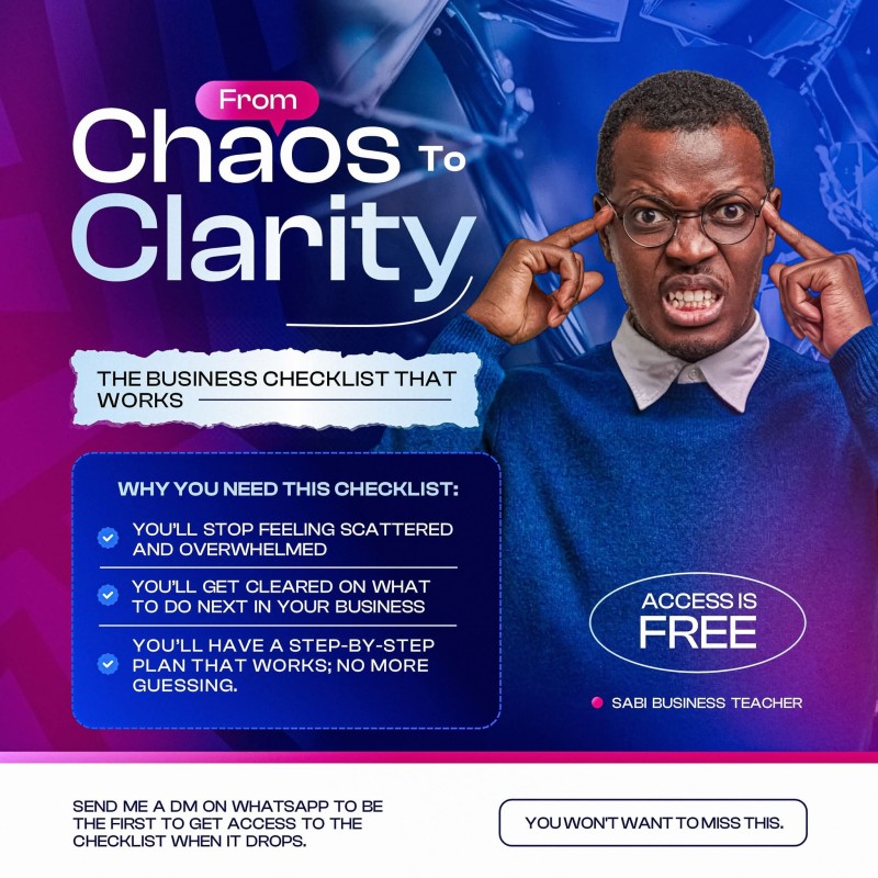 Chaos to Clarity Checklist