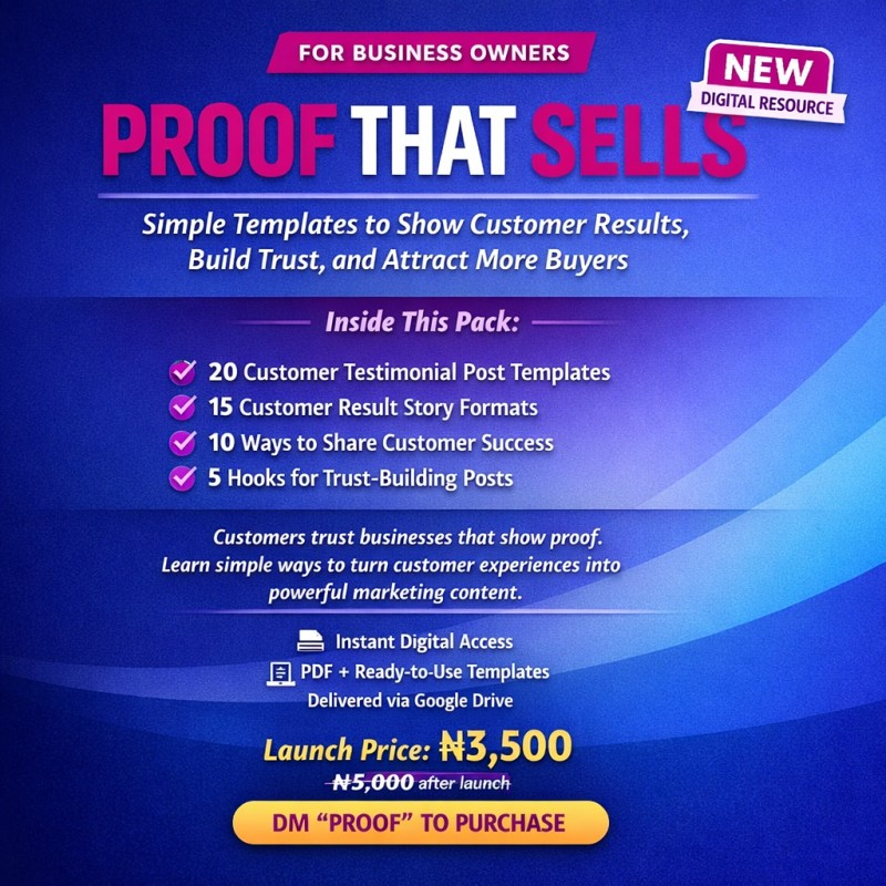 PROOF THAT SELLS