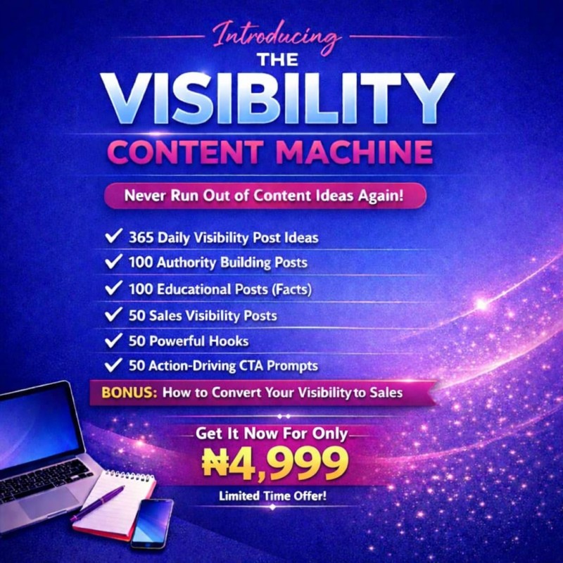 THE VISIBILITY CONTENT MACHINE