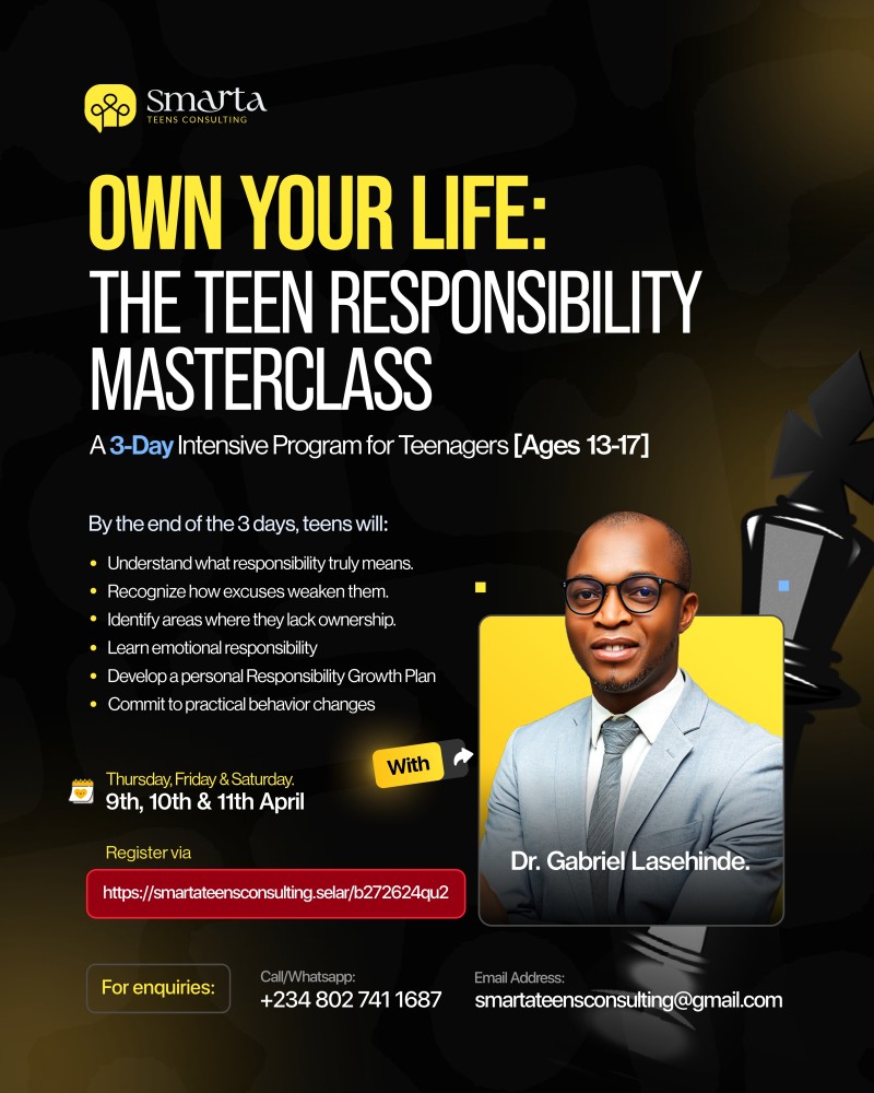 OWN YOUR LIFE: Teen Responsibility Masterclass