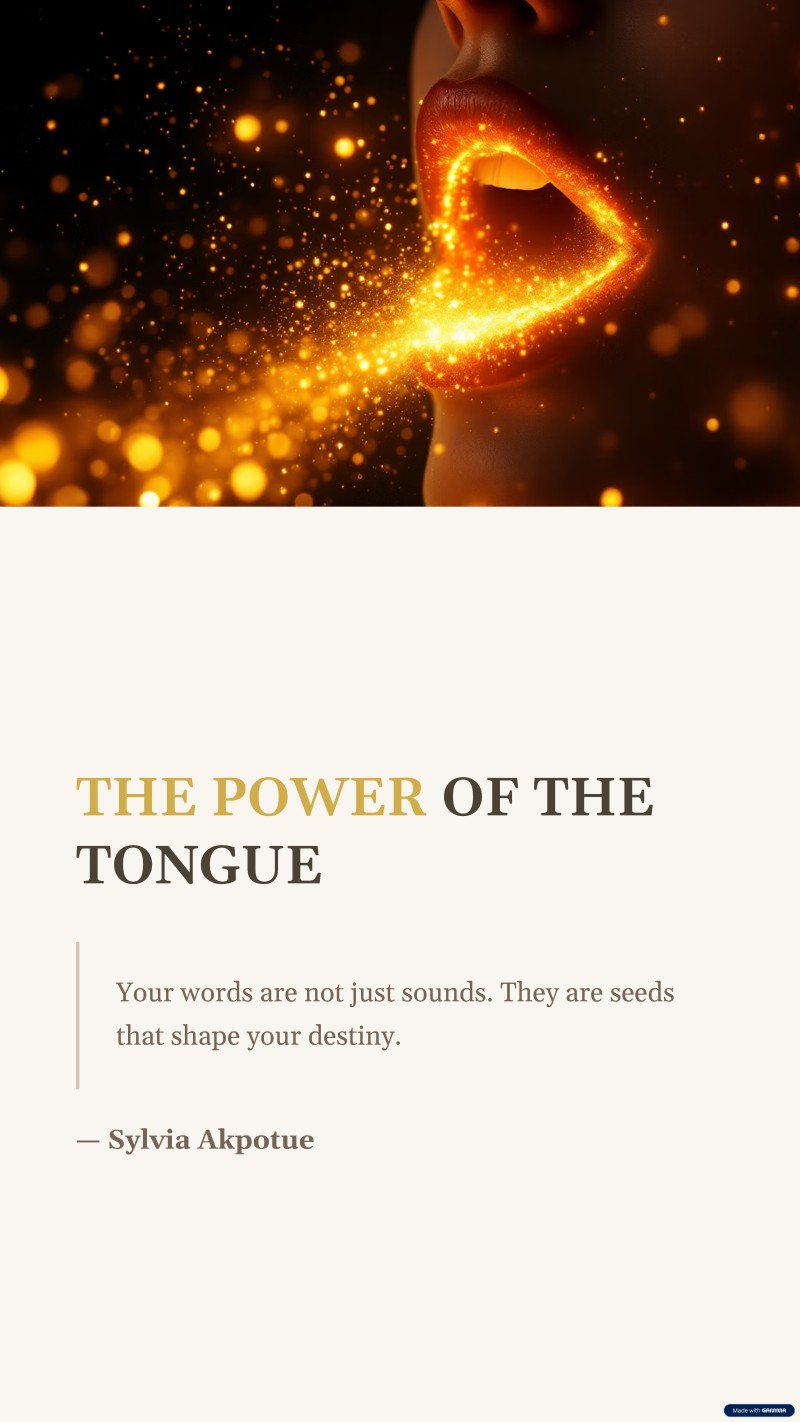 THE POWER OF THE TONGUE