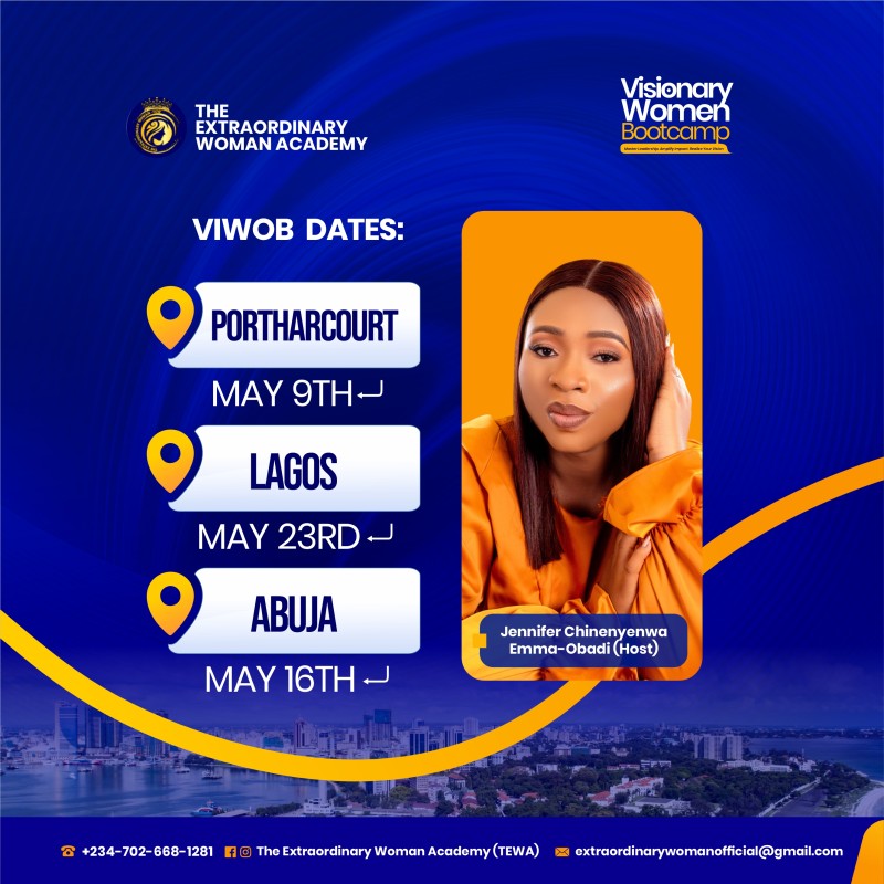Visionary Women Bootcamp Abuja, Lagos, Portharcout