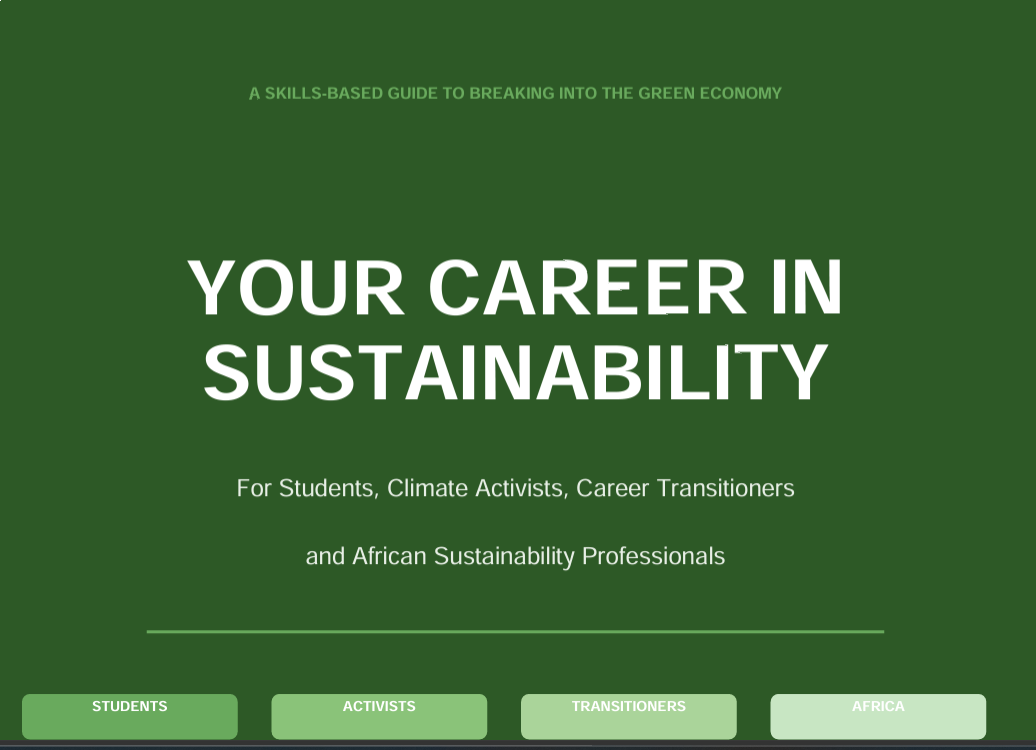 career in sustainability