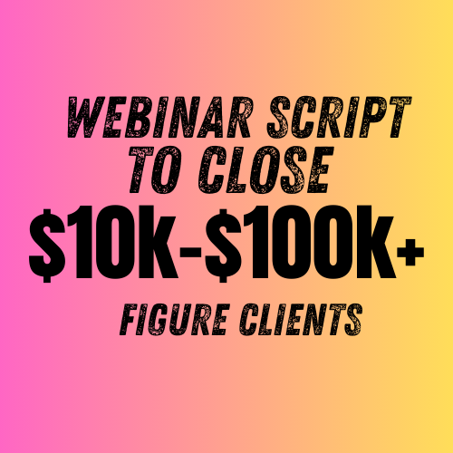 High Conversion Webinar Script Copywriting For Devs & Agencies