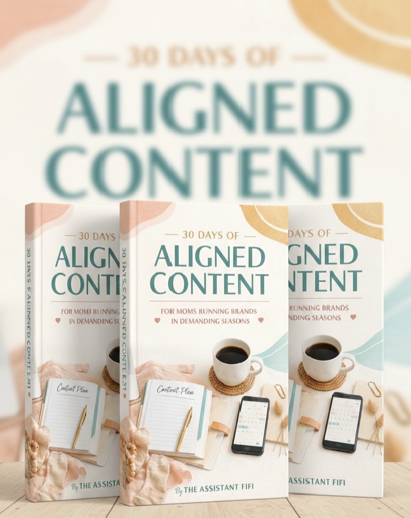 30 DAYS OF ALIGNED CONTENT FOR MOMS