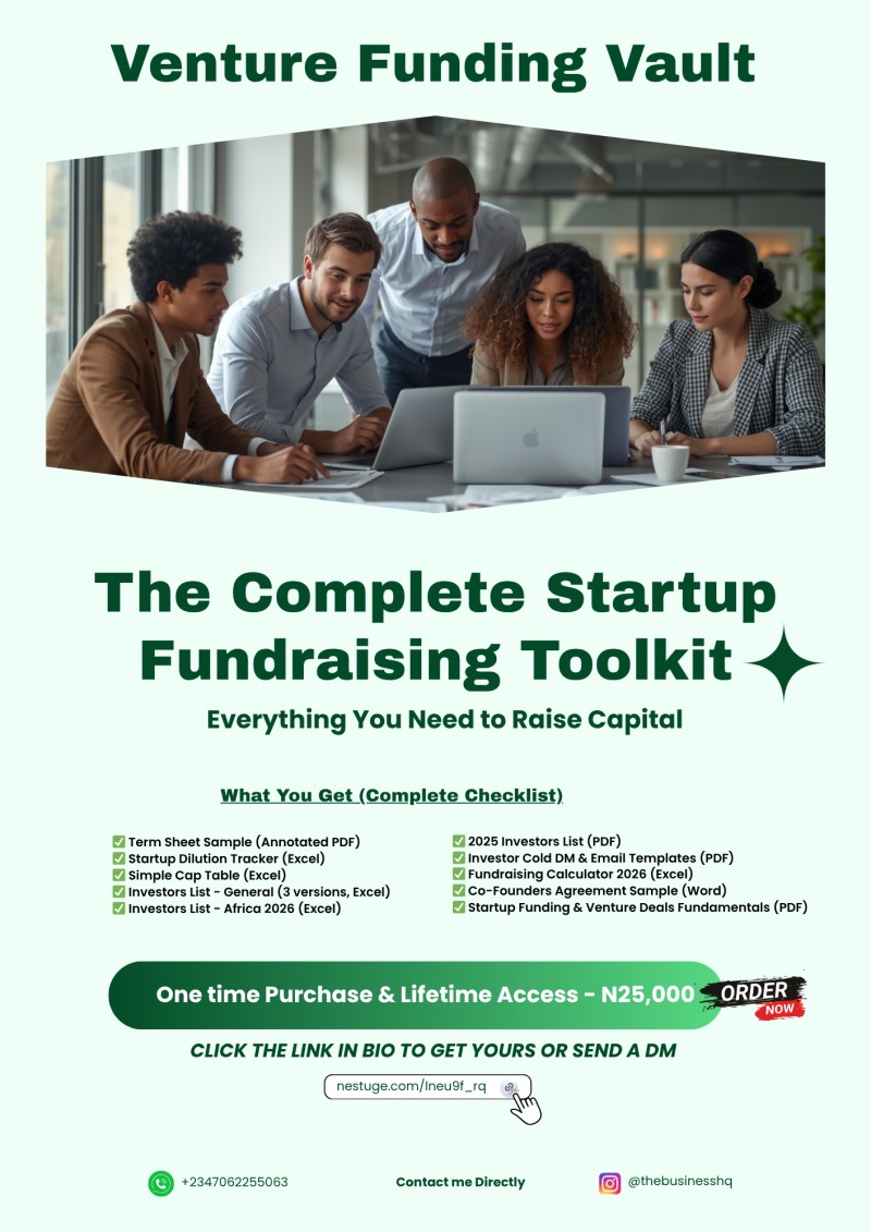 VENTURE VAULT (The Complete Startup Fundraising Toolkit)