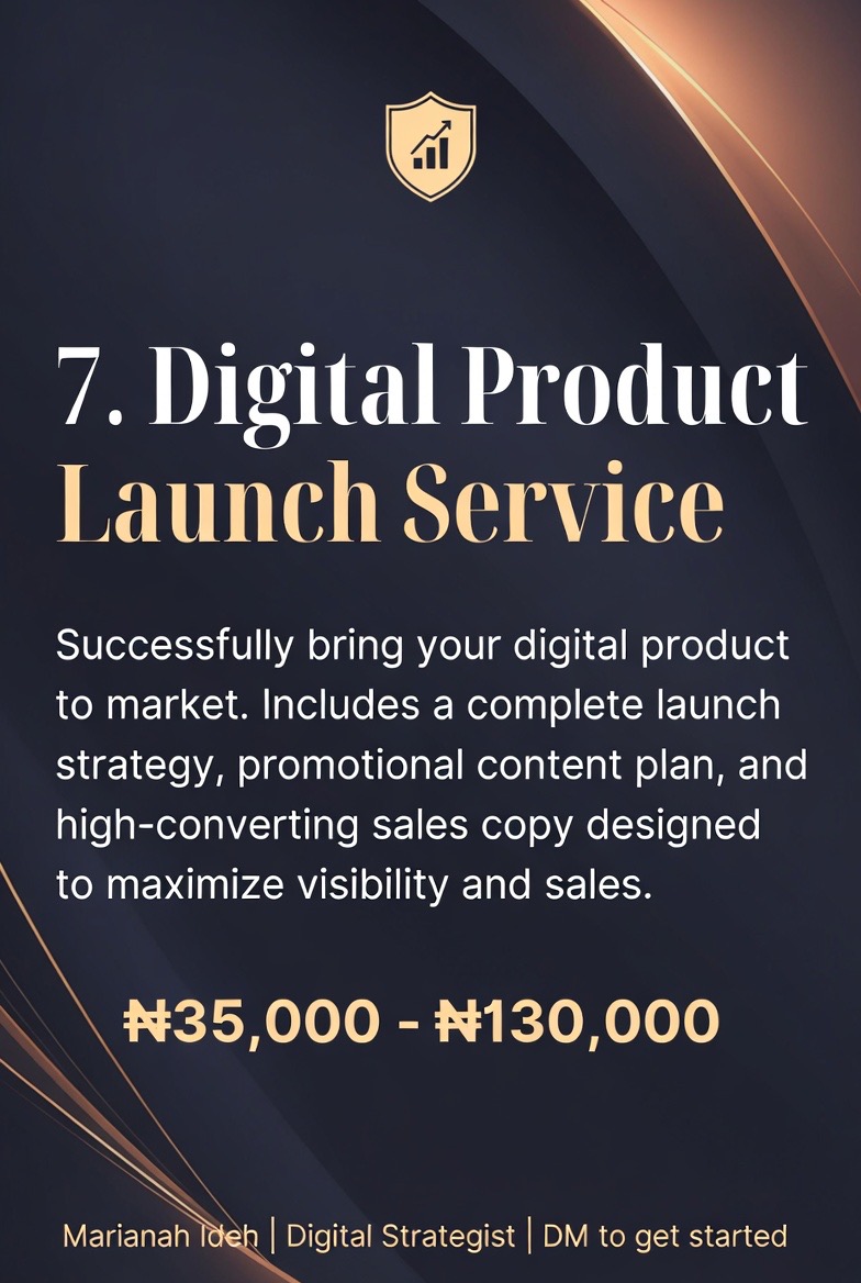 Digital Product Launch Service