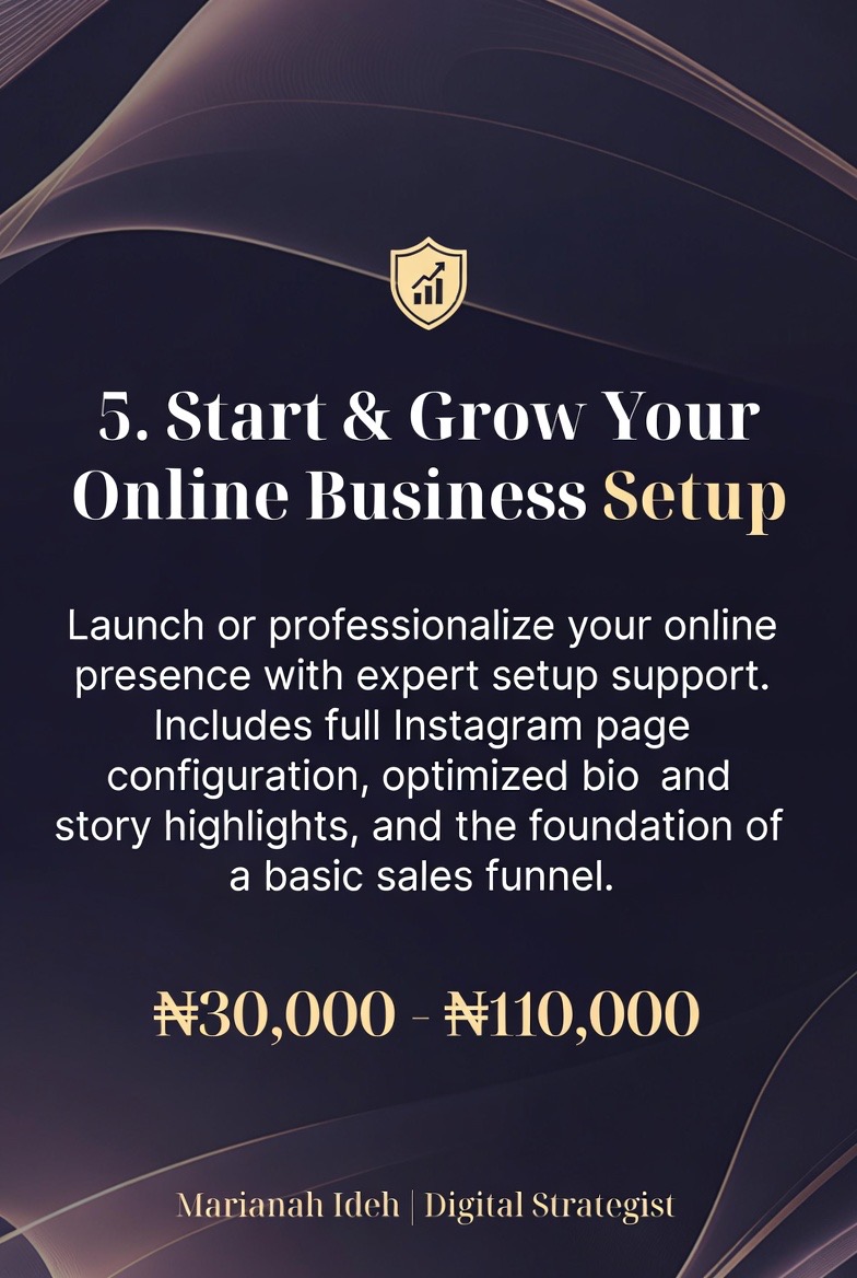 Start & Grow Your Online Business” Setup