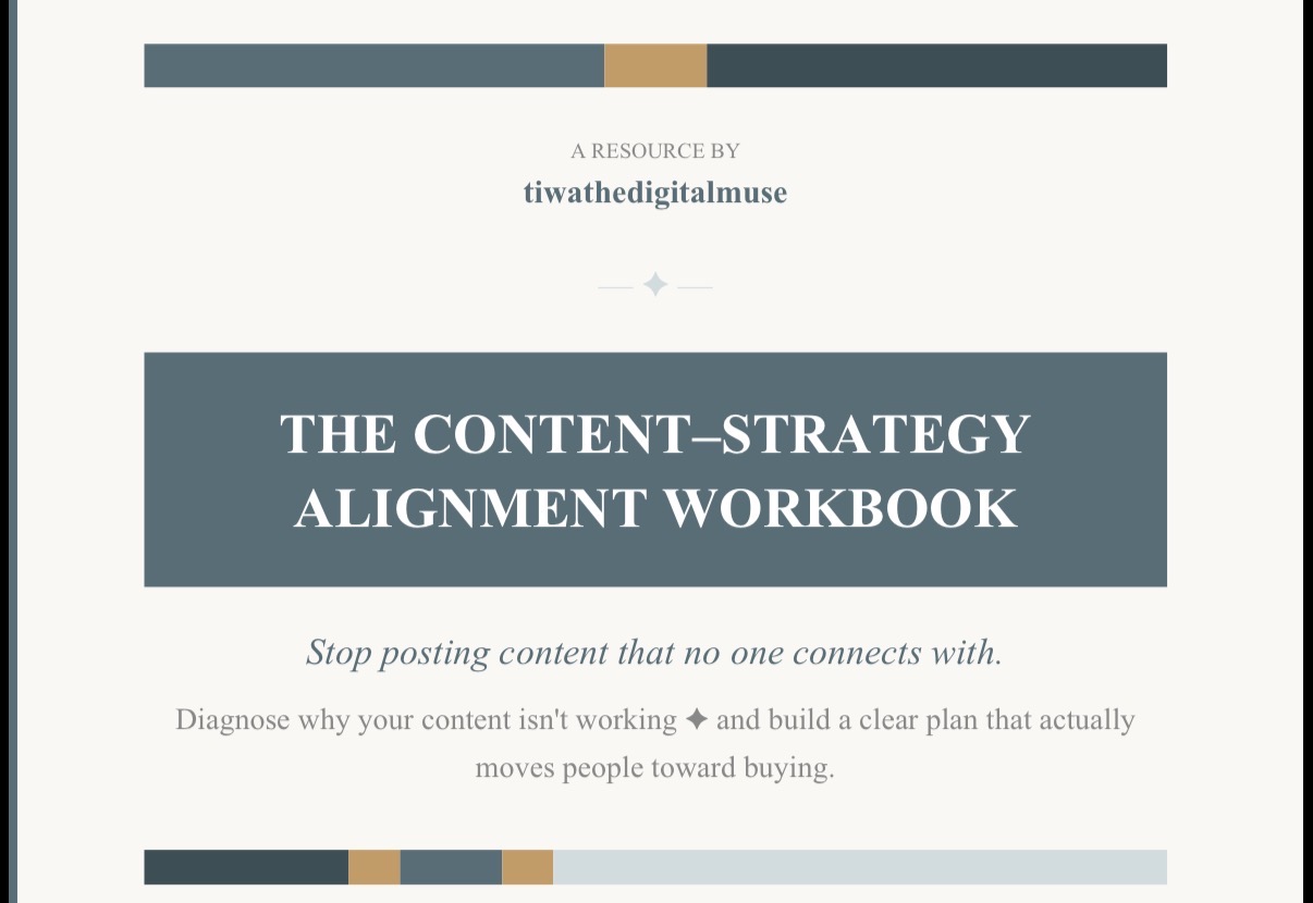 THE CONTENT–STRATEGY ALIGNMENT WORKBOOK