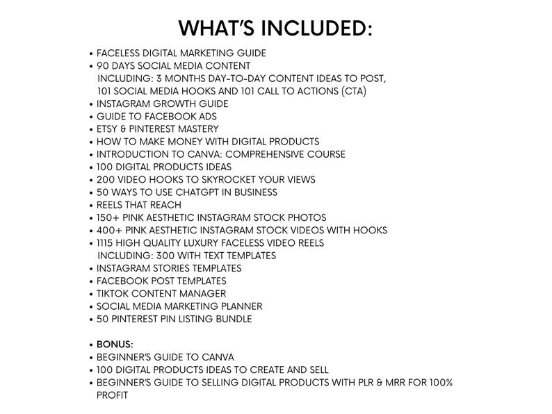 Faceless Digital Marketing Bundle