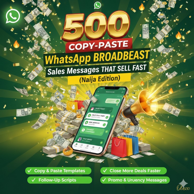 “500 Ready-Made WhatsApp Sales Messages”