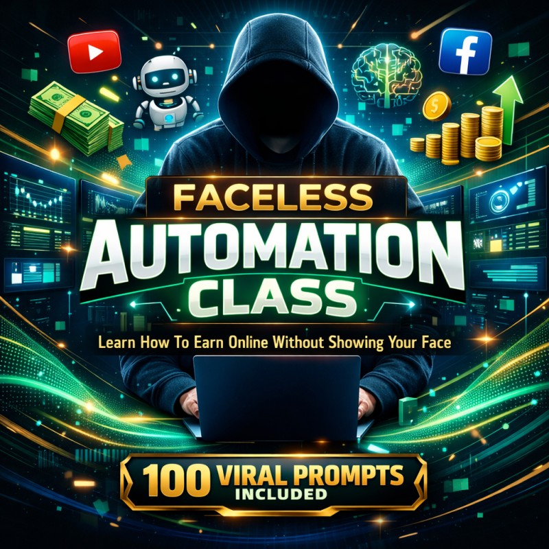 Faceless Automation Class – Learn How to Earn Online Without Showing Your Face