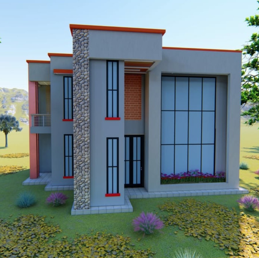 Modern 4 Bedroom Maisonette House Plan (50 x 100 Plot)