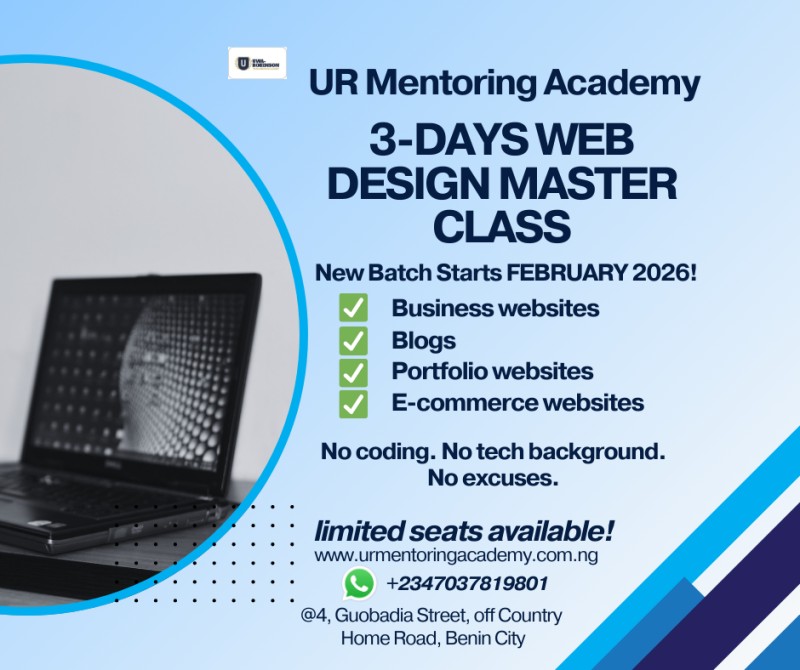 3-Days Intensive Web Design Program