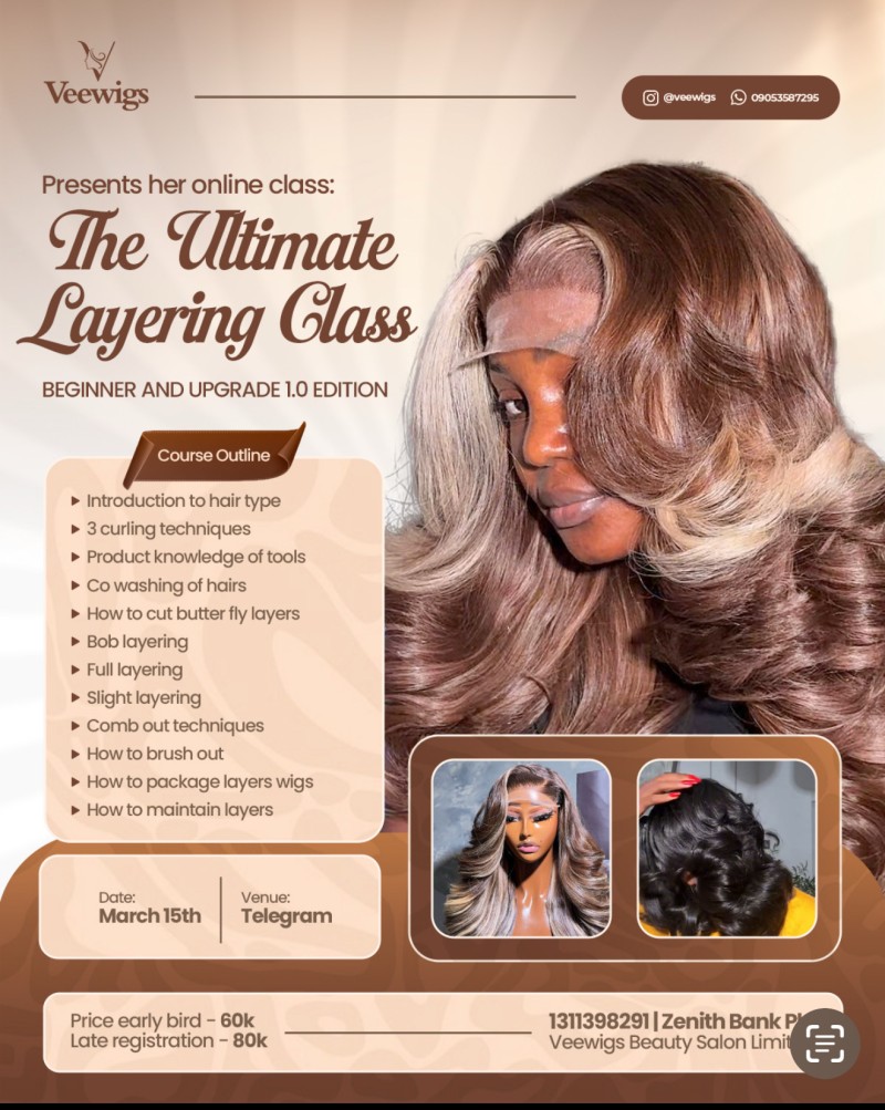 Veewigs layering online class