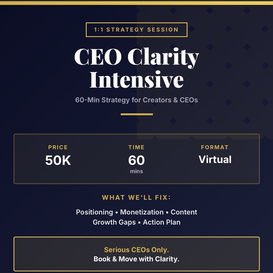 The CEO Clarity Intensive