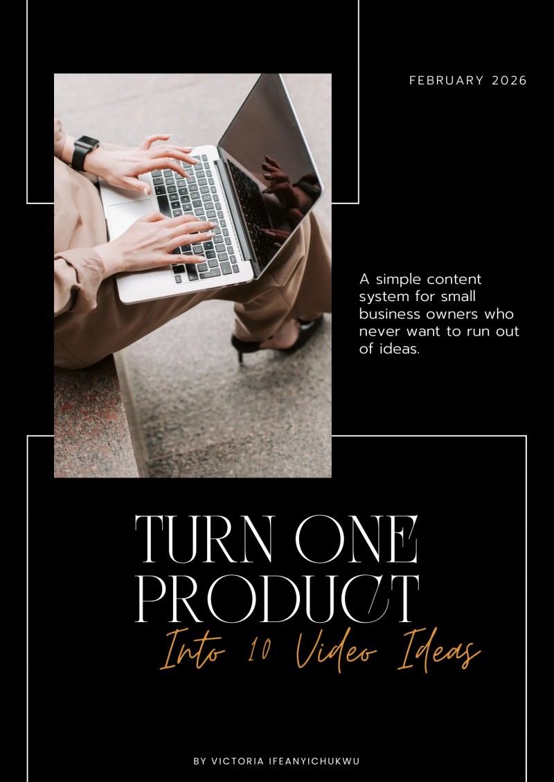 TURN ONE PRODUCT INTO 10 VIDEO IDEAS