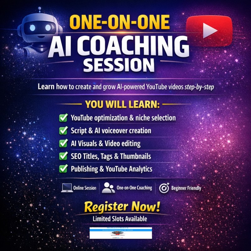 ONE-ON-ONE COACHING SESSIONS ON AI