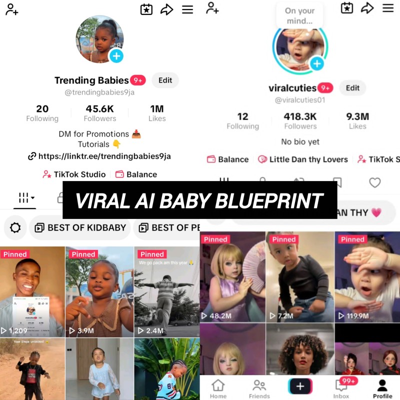 "The Viral Baby AI Blueprint: 0 to 100k+ Followers Strategy"