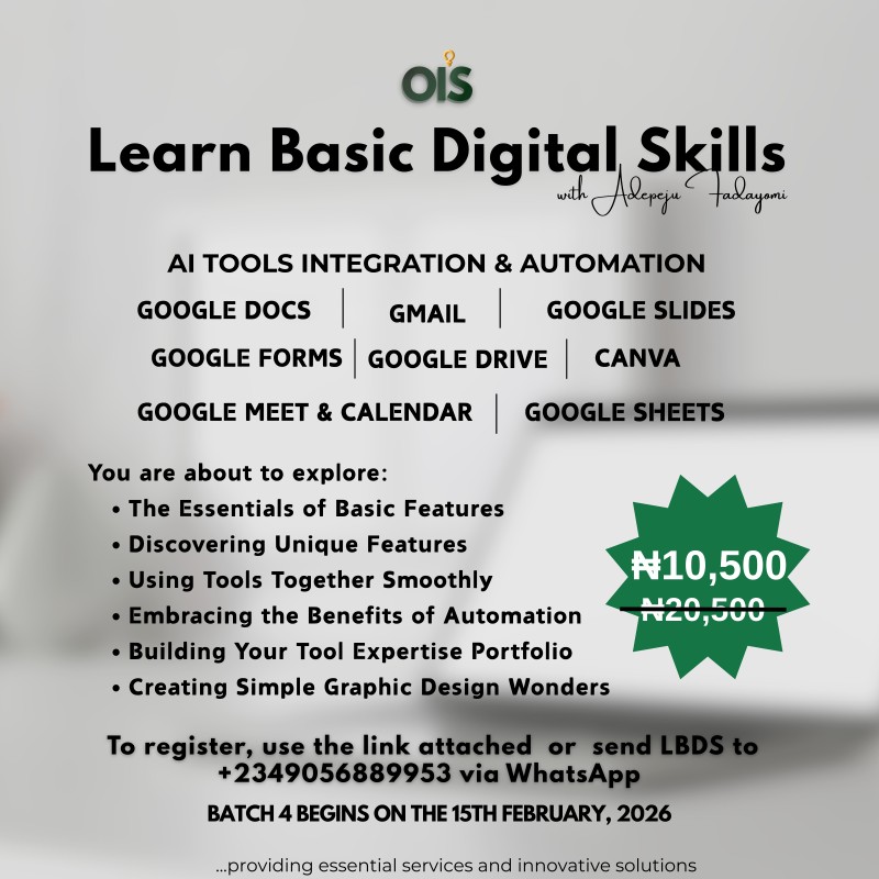 LEARN BASIC DIGITAL SKILLS