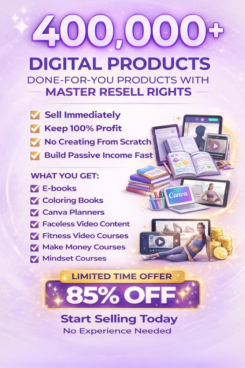 400k Digital Products Mega Bundle (MRR)