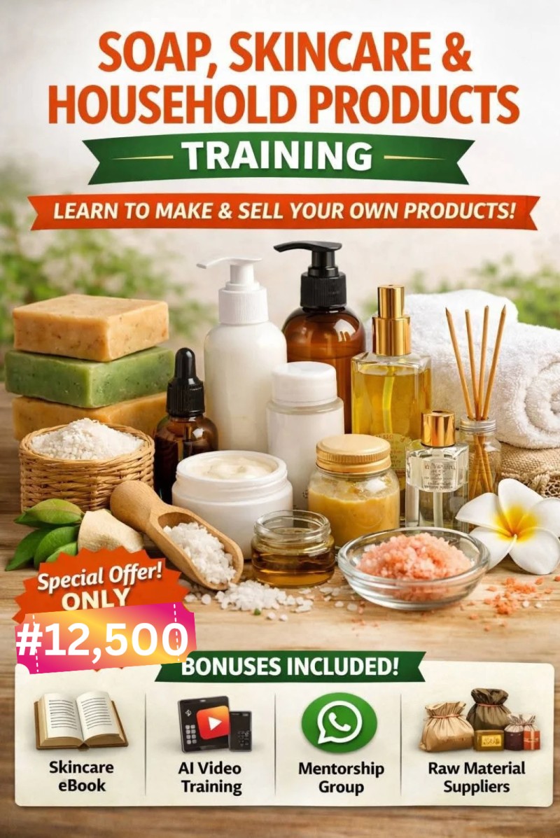 The Complete Practical Soap, Skincare & Household Products Production Training + Massive Bonuses