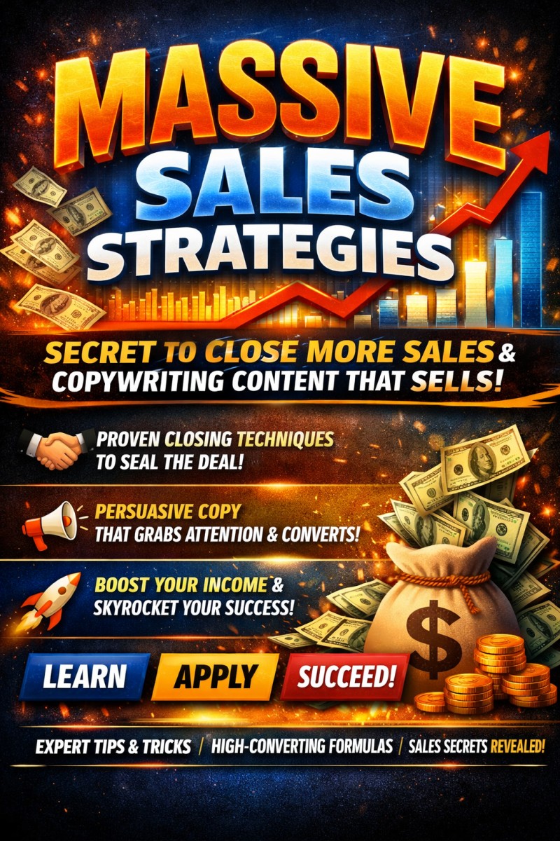MASSIVE SALES STRATEGIES    The Secret to Closing More Sales & Copywriting Content That Sells