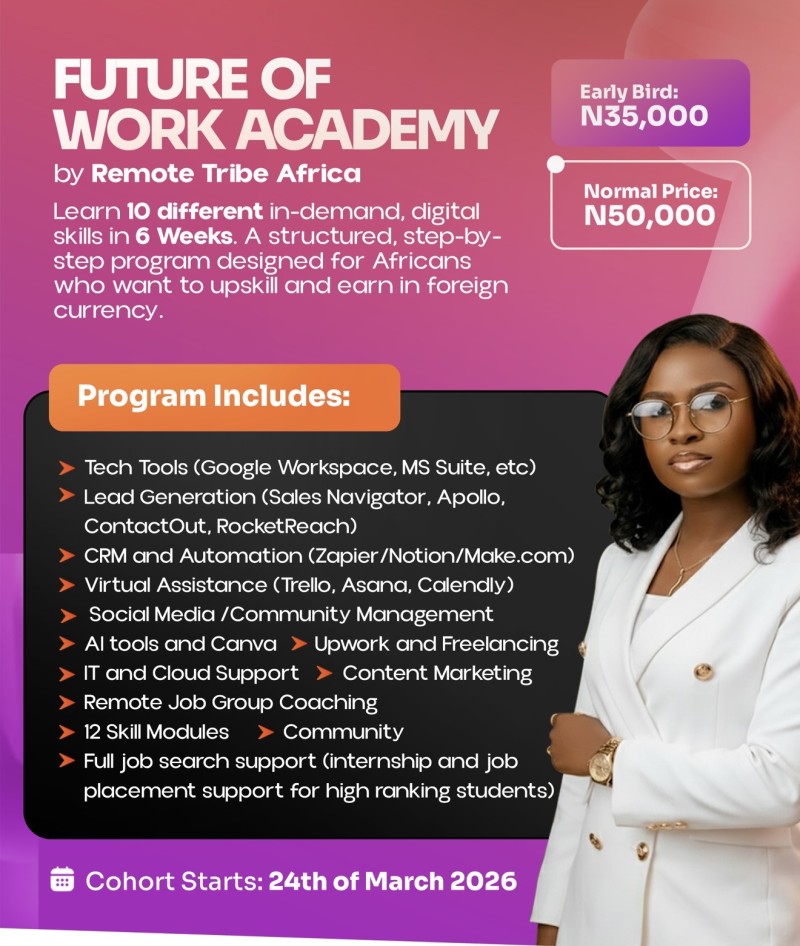 Future of Work Academy by Remote Tribe Africa