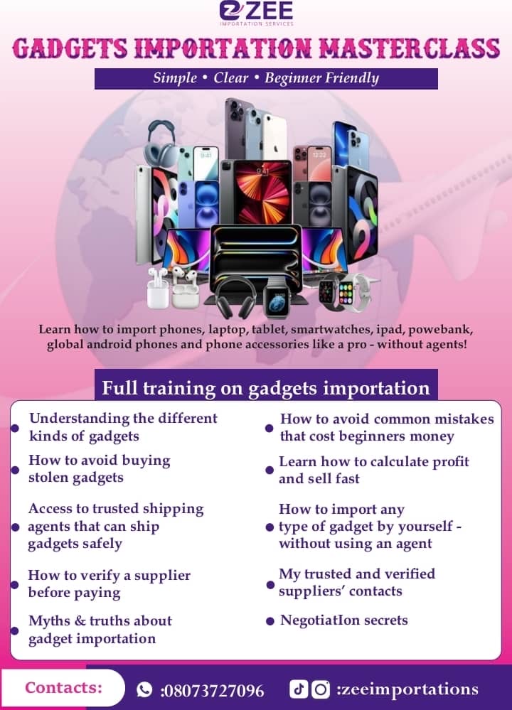 GADGET IMPORTATION CLASS