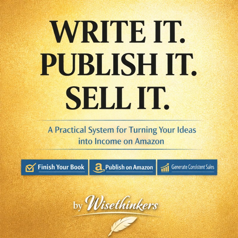 Write It. Publish It. Sell It.: How to Create and Sell Your Book on Amazon | Wisethinkers”