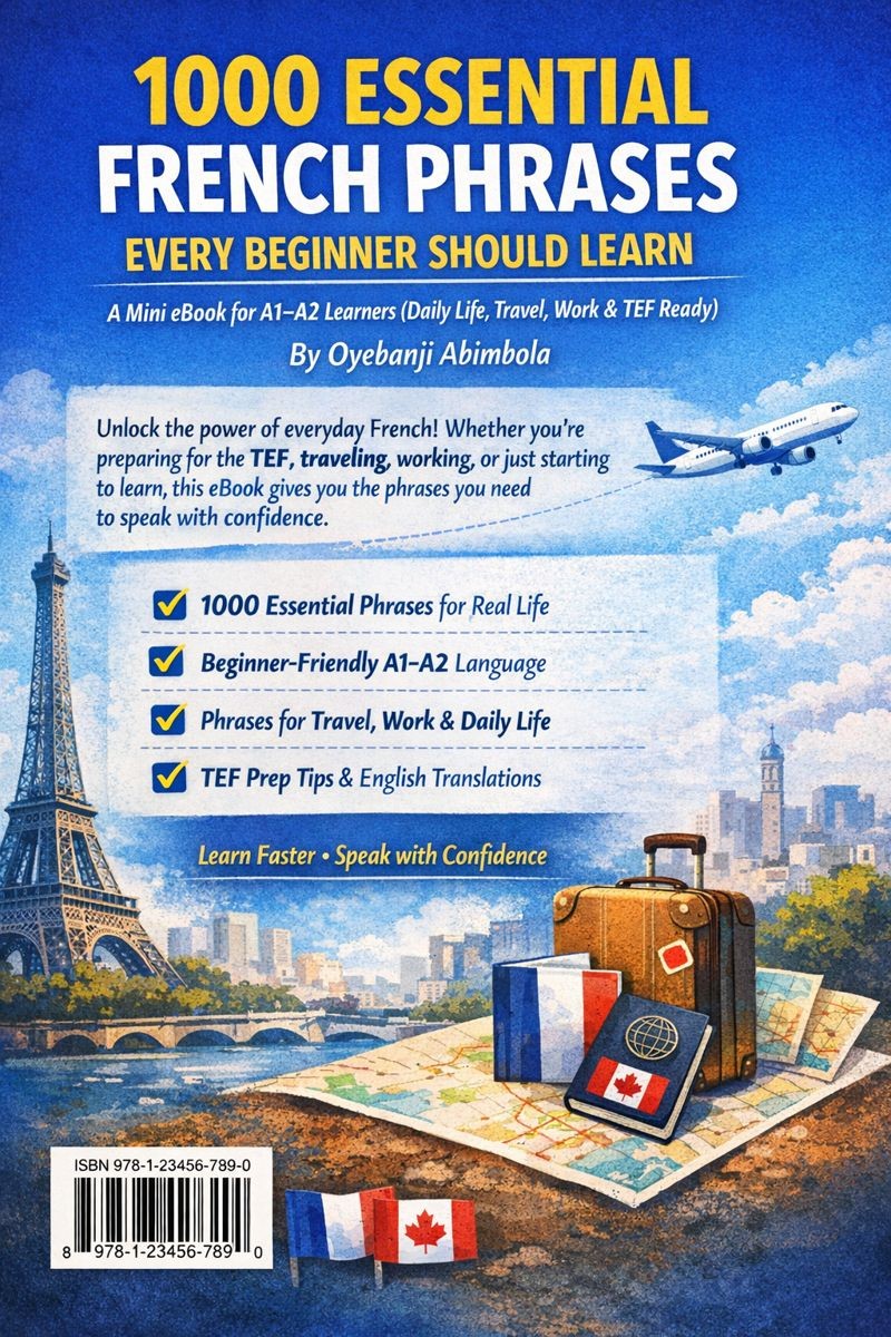 Buy 1000 Essential French Phrases Every Beginner Should Learn (A1–A2 ...