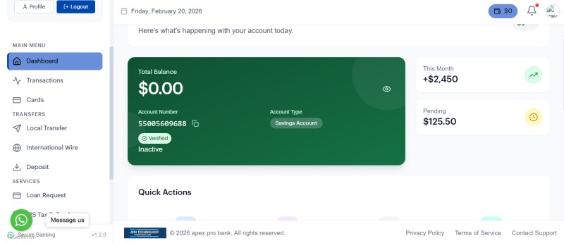 Online Banking Php Script with 3 OTP