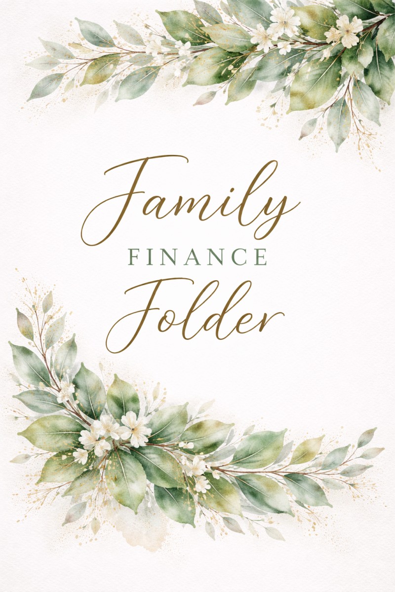 Family Finance Folder
