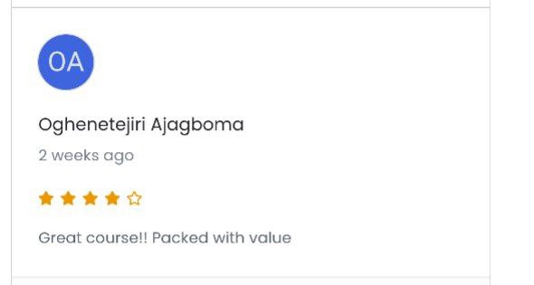 Customer review 1