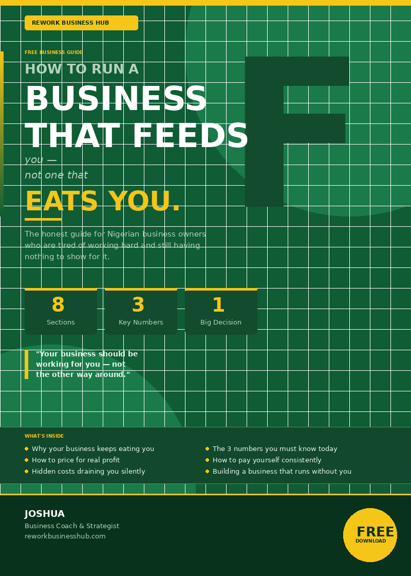 How to Run a Business that Feeds You - Not One that Eats You