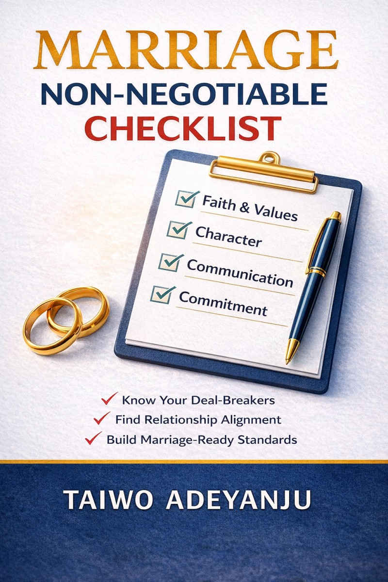 Marriage non-negotiable checklist