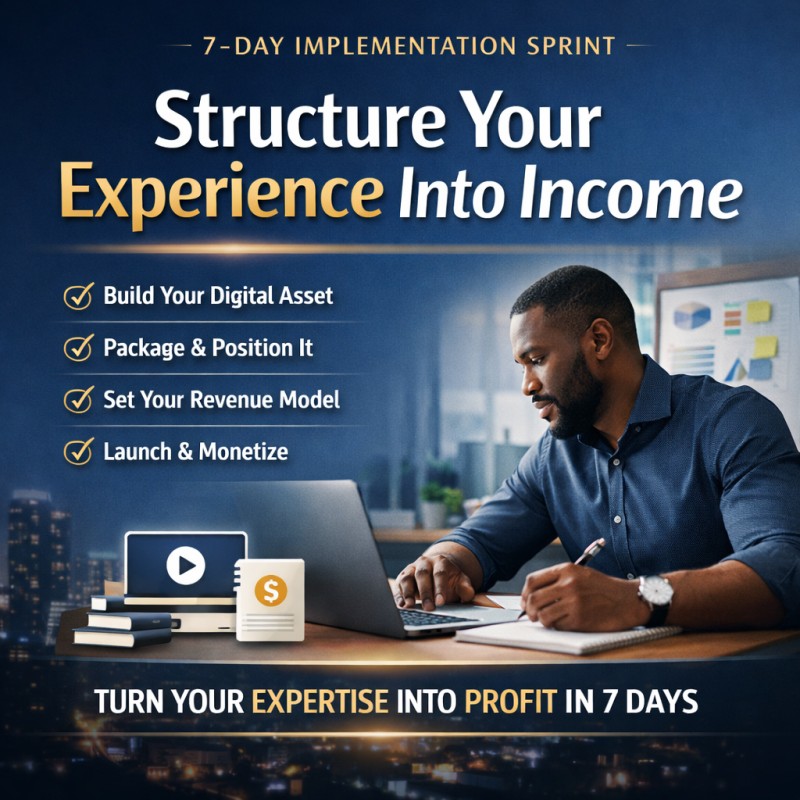 Structure Your Experience Into Income  7-Day Implementation Sprint