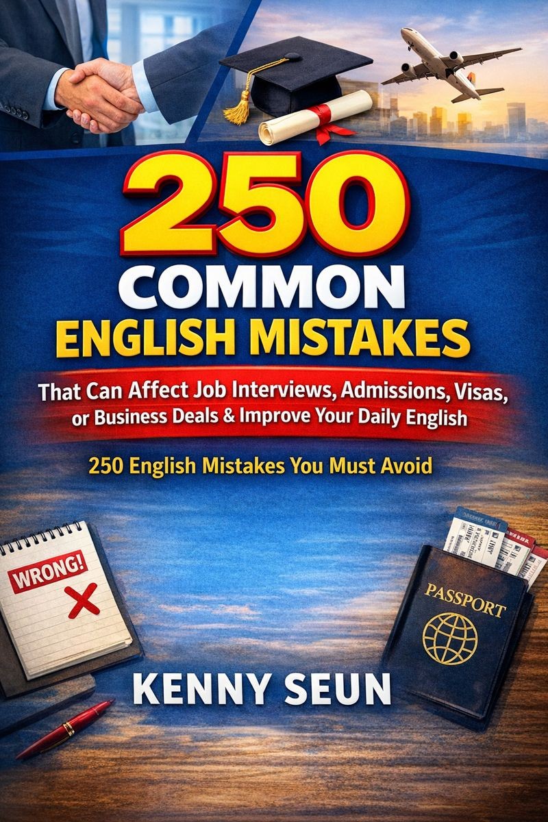 “250 Common English Mistakes That Can Affect Job Interviews, Admissions, Visas, or Business Deals & Improve Your Daily English”